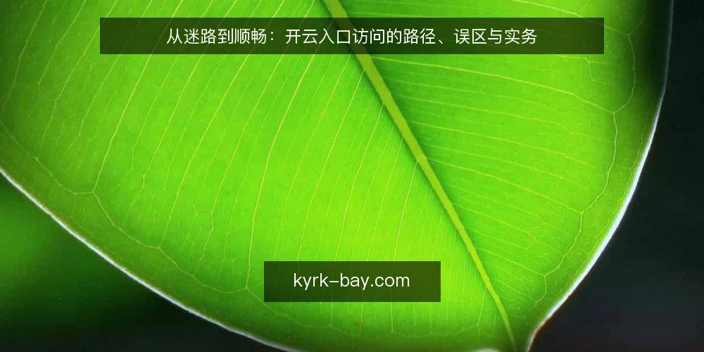 从迷路到顺畅:开云入口访问的路径、误区与实务 — 开云入口访问的常见误区与正确路径 配图